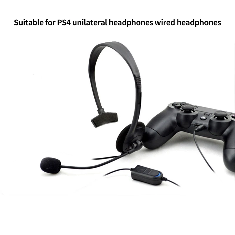 IG Over Ear Wired Earphone PC Headphone with Microphone Noise Cancelling and Volume Controls Suitable for PS4 Game Console