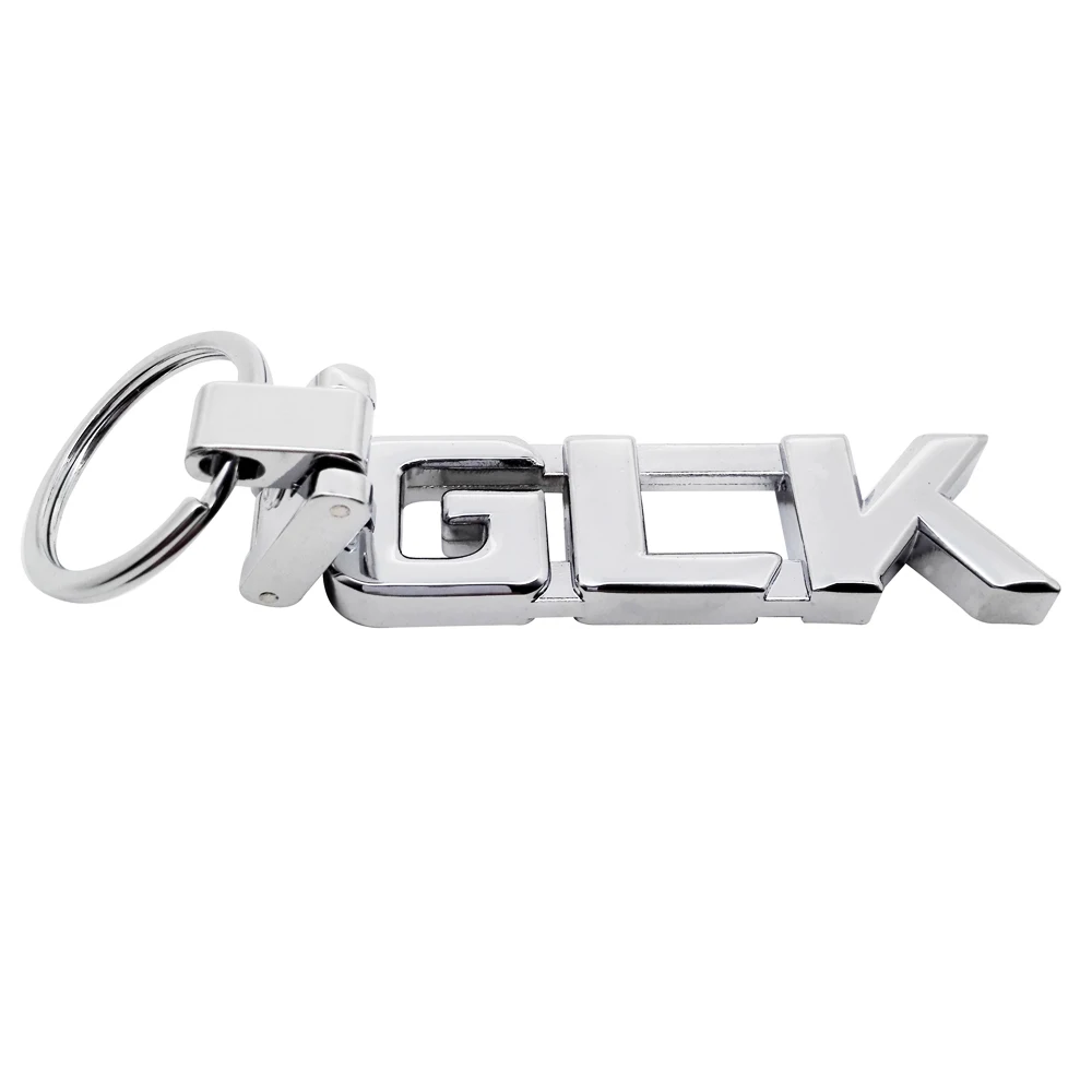 Автомобиль сплав брелок для GLK логотипа авто ключей брелок Металлический брелок для ключей для Mercedes Benz GLK 200 260 300 GLK200 GLK260 GLK300