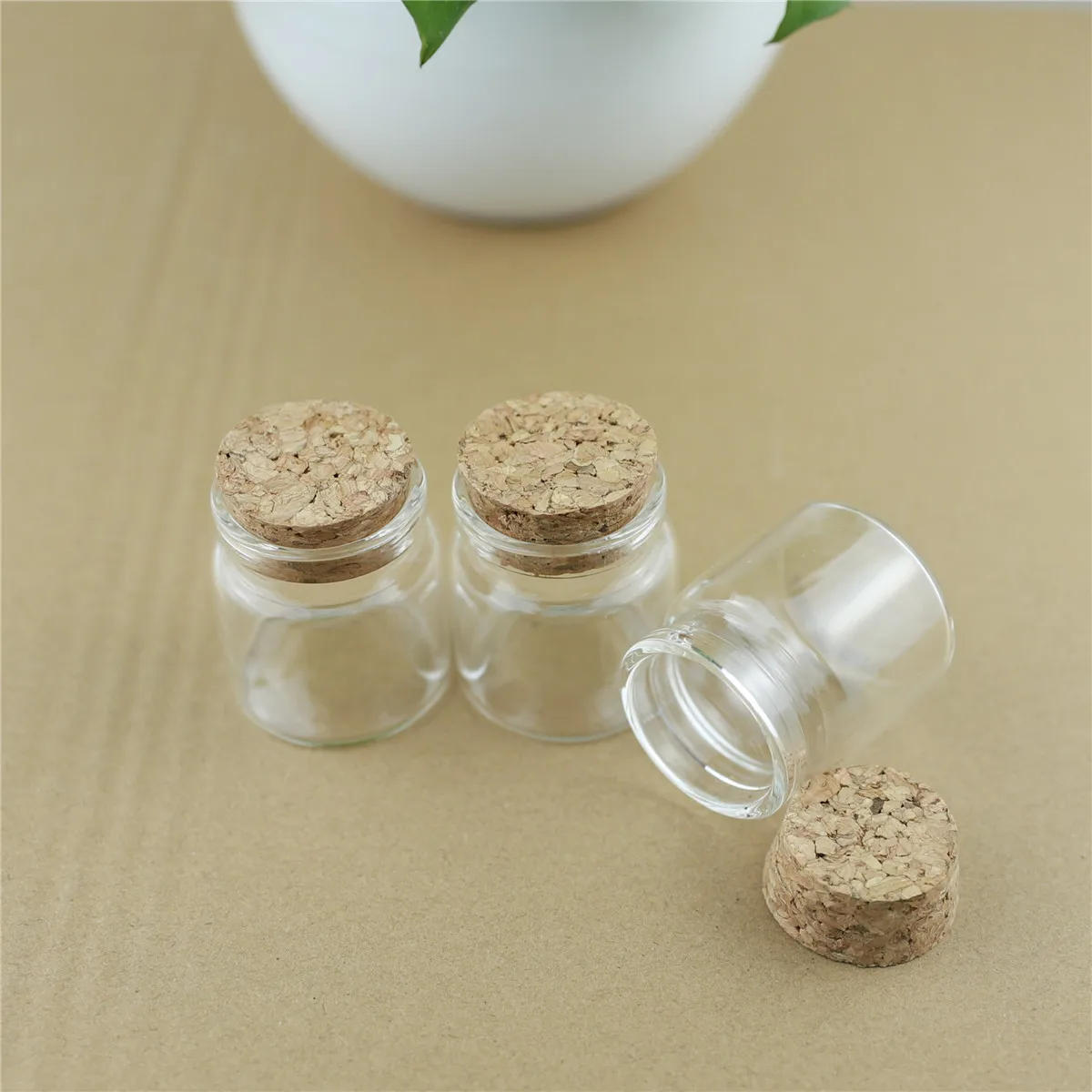 40 Piccole Bottiglie Di Vetro Con Tappo In Sughero | 25ml | Per Oli, Profumi, Messaggi | Idee Regalo E Fai-Da-Te - Foto 3