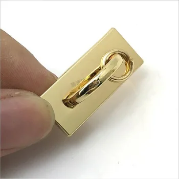 

(10pcs/lot) Luggage and handbag hardware accessories Arch bridge metal buckle Zinc lock seat Ladies bag chain adjustment ring