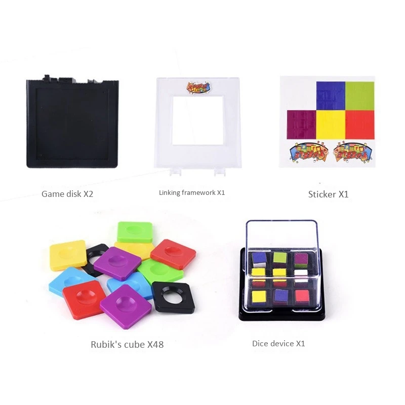 48 цветов цифровая игра волшебный блок 3D игры паззлы квадратная гонка квадратная доска Детская обучающая игрушка