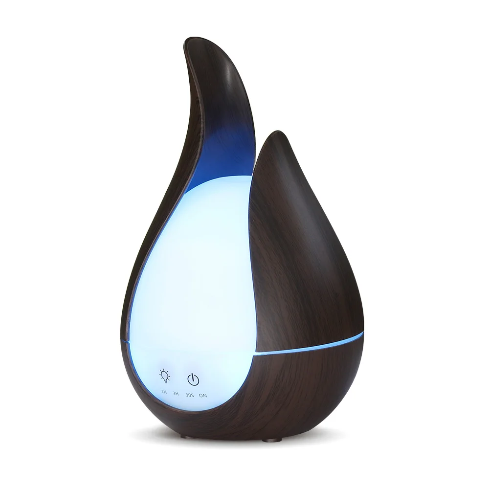 KBAYBO увлажнитель воздуха Арома эфирные масла диффузор 7 цветов светодиодный Ночной светильник Холодный Туман ароматерапия для дома офиса спальни - Цвет: Черный