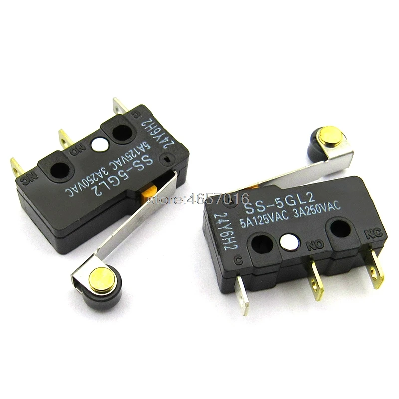10 шт. OMRON SS-5GL2 роликовый рычаг с петлей SPDT 3Pin Subminiature основной концевой выключатель