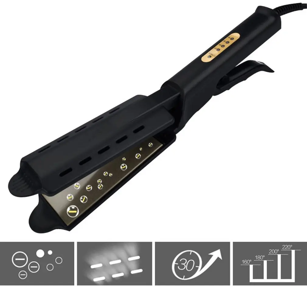 

Professional Four-speed Thermostat Straight Hair Splint Bangs Hairdressing Tools Straight Clip Does Not Hurt Hair Straightener