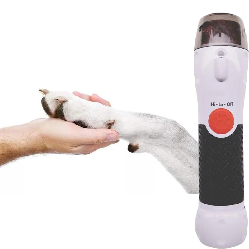 Realmote Pet Dog Nail Clippers Grinder LED Electric mute Nail Scissors Paw Cleaner For Cats And Dogs And Other Small Animals