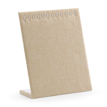 

Linen Necklace Chain Bracelet Display Stand Holder Board Jewelry Rack