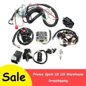 

Electrics Wiring Harness Wire Loom Solenoid Relay ATV QUAD 125 150 200 250cc Stator CDI Coil Motorcycle Full Line Assembly