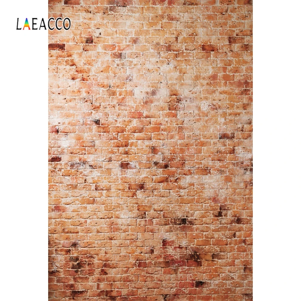 Laeacco Red Brick Wall Stone Backdrop Portrait Photocall Retro Photography Background For Photo Studio Vinyl Photophone | Электроника