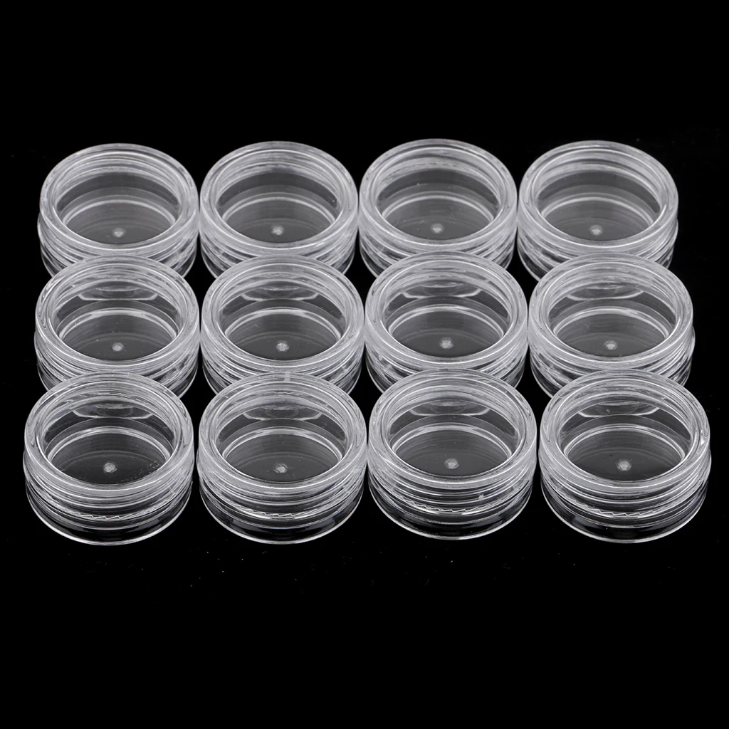 12 Slot Clear Makeup Small Items Storage Box Beads Container Organizer Case