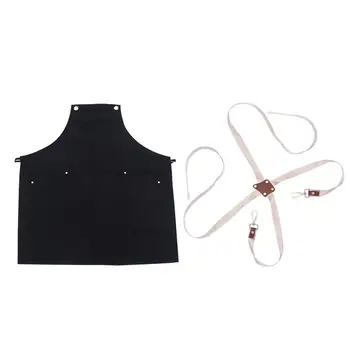 

1pc Simple Working Apron Fashion Suspender Apron Working Apron Barber Apron Cooking Apron for Home Cafe Shop