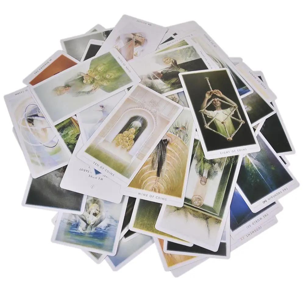 Новый 79 шт. De Fontein Tarot Kaarten Dek настольные игры Guidebook Tafel Spel Voor Familie Verzamelen Partij Speelkaart #