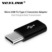 VOXLINK-adaptador macho a Micro Usb tipo c, convertidor con sincronización de datos para Huawei, Macbook, Oneplus, Xiaomi, cargador de carga