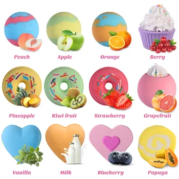 

12pcs Bath Bombs Aromatherapy Spa Bombs Natural Organic Bath Bombs Relax Stress Bubble Shower Moisturizing Gift Set Birthday