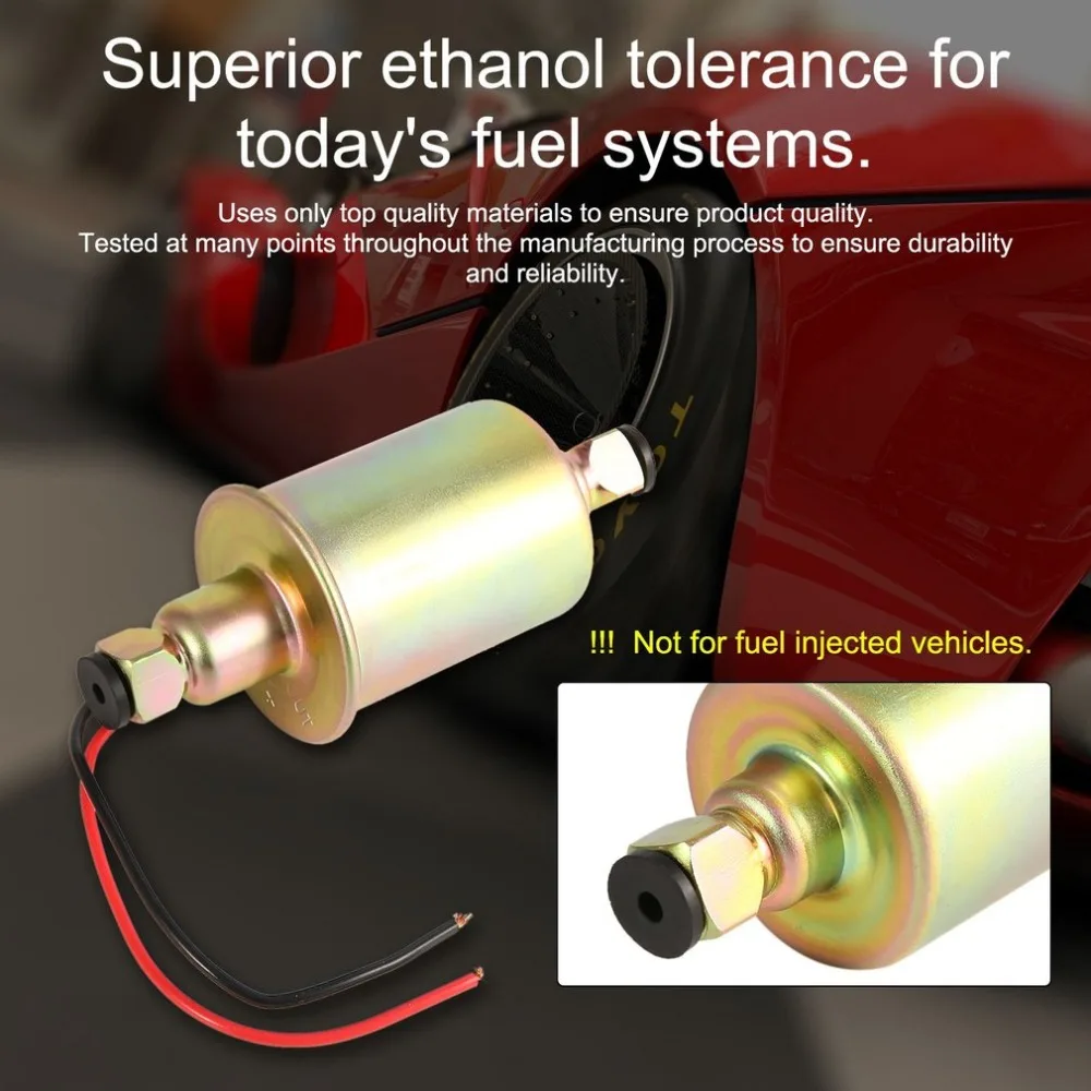 E8012S Портативный бензин 12 V низшее Давление Электронный Топливный насос масляный насос оснащен фитинговые соединения в комплекте Лидер продаж