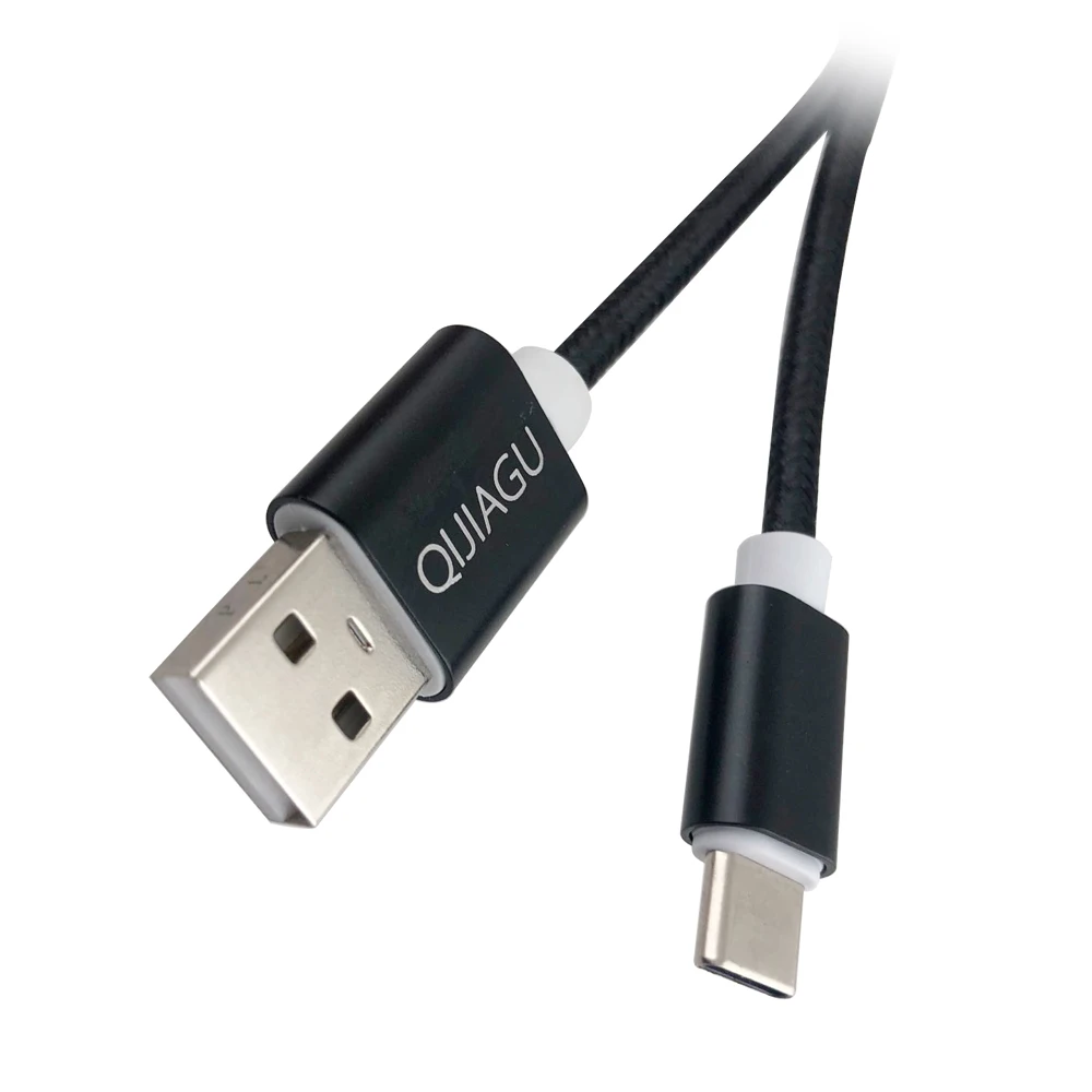 

QIJIAGU 2020 Newest Micro USB Cable 1m 2A Fast Charging Cable Braided Cable For Android Type-C Charge Copper Wire For X iaomi