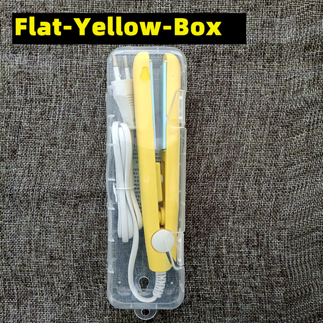 New Curling Iron Mini Hair straightener Iron Ceramic Straightening Styling Tools Hair Curler Flat Iron Beard straightener