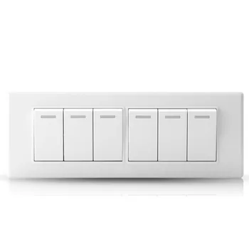 

Switch socket type 118 wall switch six open single control