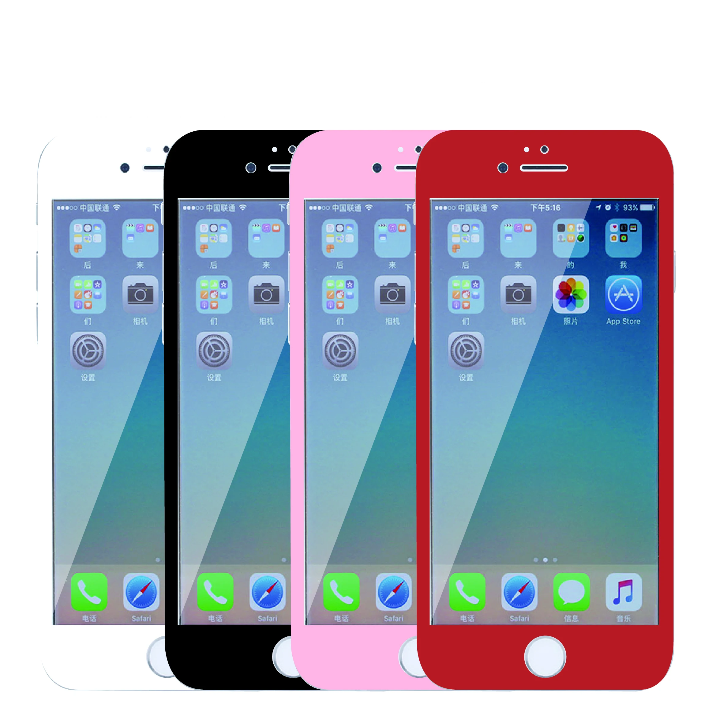 

Newest 3D Fiber Candy Color Front Film Tempered Glass For iPhone 8 7 6 6s Plus Full Cover Soft Glass Protection Film Screen