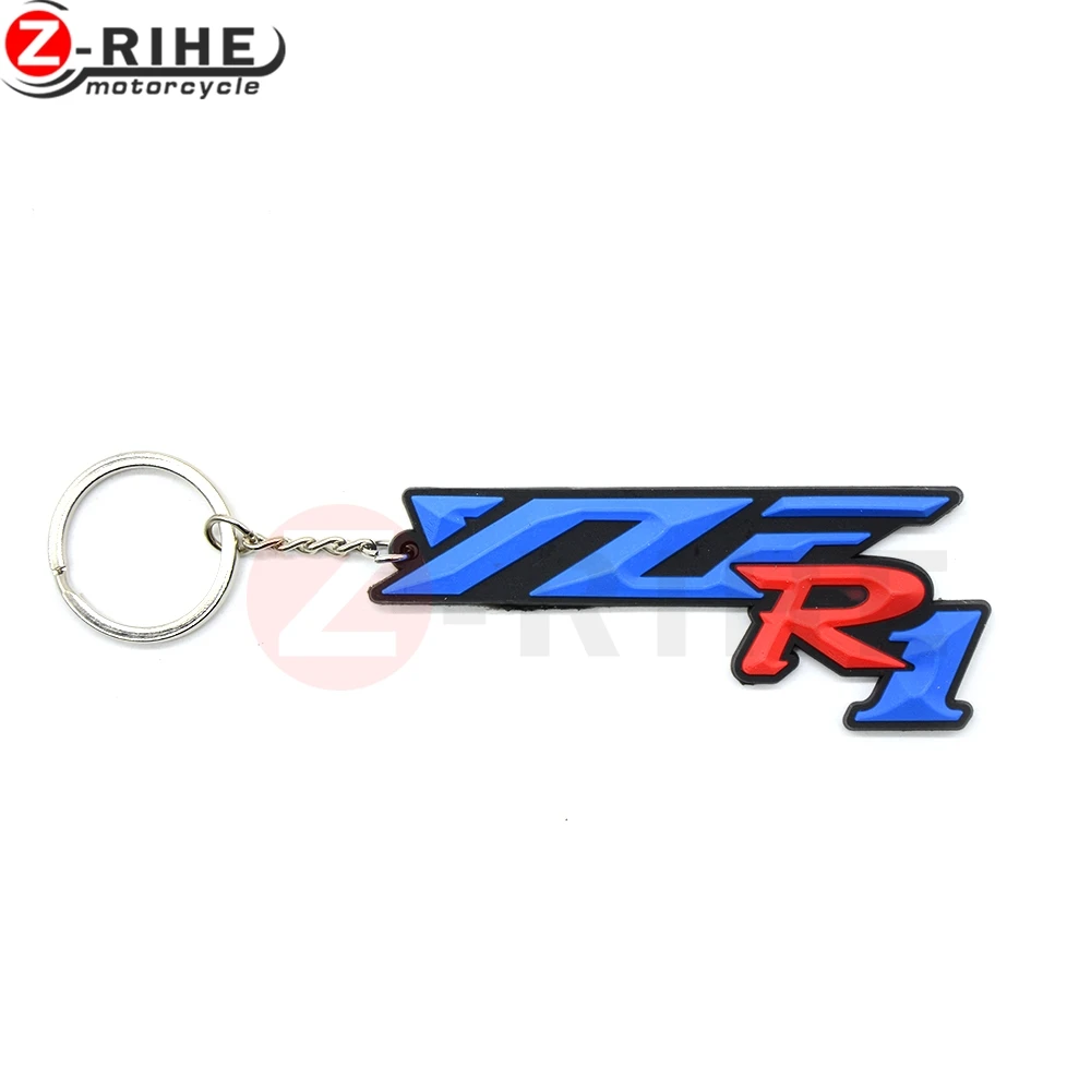 R1 Для YAMAHA YZF R6 R1 YZFR1 YZFR6 аксессуары для мотоциклов мягкие резиновые мотоциклетные запчасти брелок для ключей Moto брелок Высокое качество - Цвет: R1