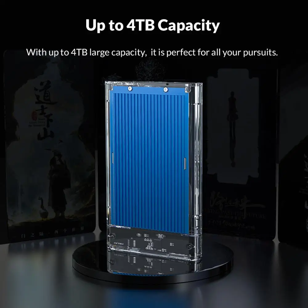 ORICO HDD чехол SATA к USB3.0 USB3.1 Gen1 прозрачный жесткий диск Корпус для SSD 5 Гбит/с HD 2 дюймов