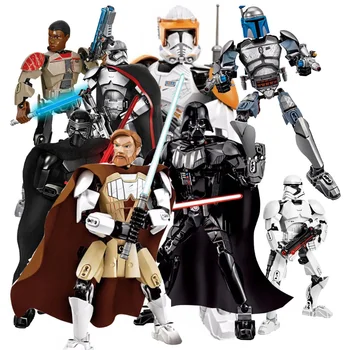 

Star War Figure Starwars Building Block Toy Kylo Ren Darth Vader Boba Jango Fett Stormtrooper Compatible With LEPINING