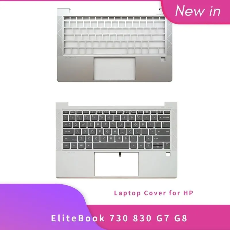 

New Original Palmrest For HP EliteBook 730 830 G7 G8 735 835 G7 G8 Top Laptop Cover with US Keyboard M21674-001 Sliver Case