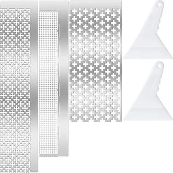 

4Pcs Square and Round 5D Diamond Painting Tool Ruler and Diamond Painting Fix Tools with 699,599,520 Blank Grids