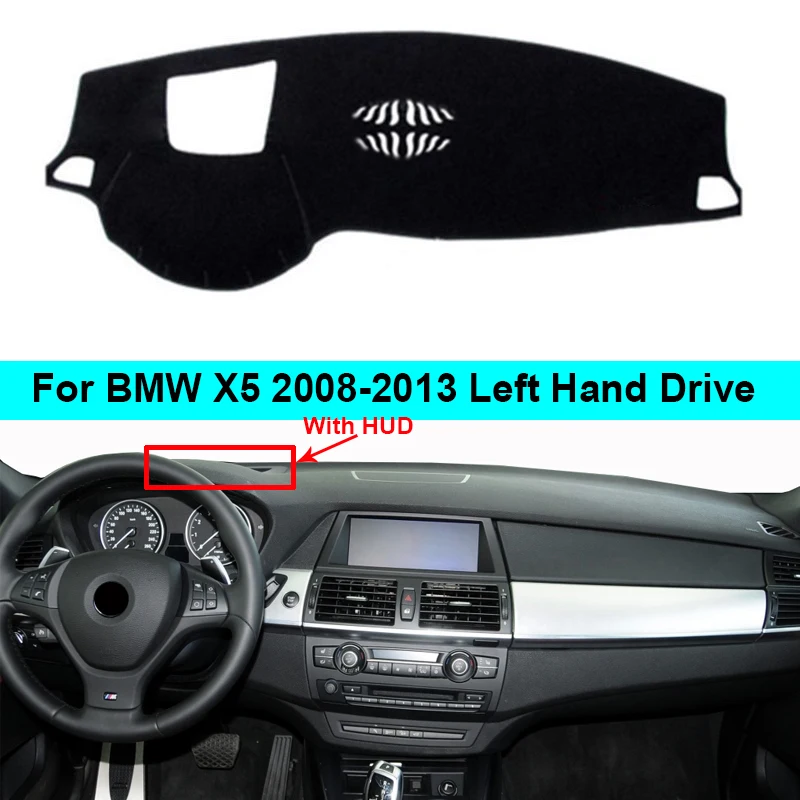 2 Layers Car Dashboard Cover Carpet Cape For Bmw X5 2008 2009 2010 2011