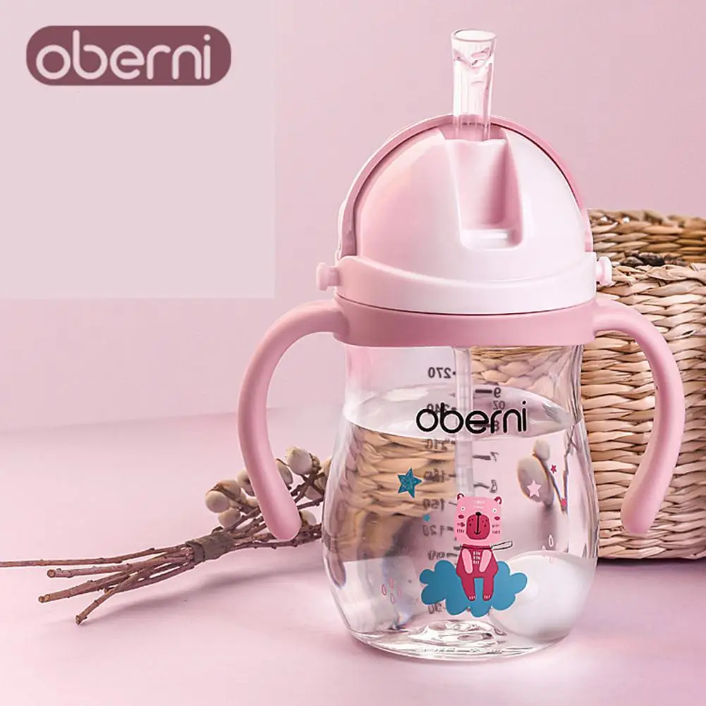Kidlove Oberni Baby Drink чашка с ручкой и ремешком чашка Сиппи 270 мл большой емкости