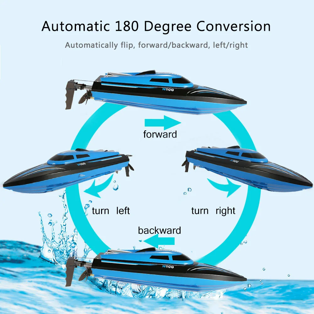 8 шт./компл. Skytech H100 Rc лодка 2,4 ГГц, минус 30 км/ч, 4CH высокое Скорость мини гоночный Скорость дистанционного Управление игрушка для детей радиоуправляемая модель корабля
