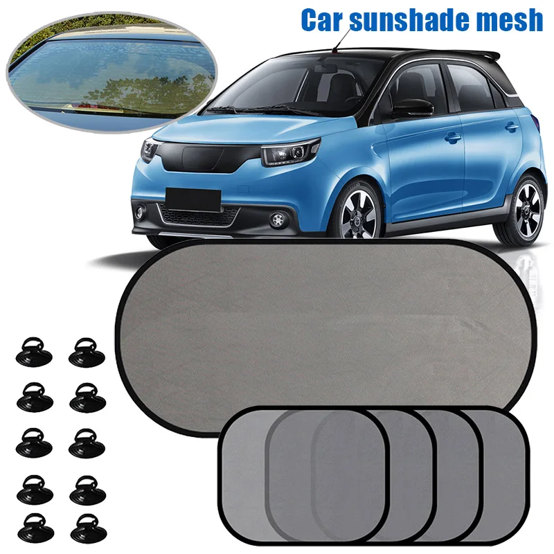 

Drop Ship 5 Pack Car Window Shades Sunshade Mesh Sun Visor Cover Suction Cup Universal Curtain Set V-Best