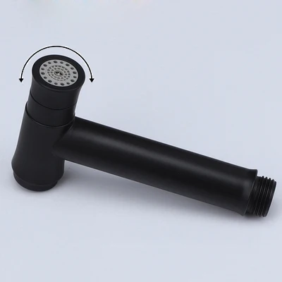 Shower Head Смесители для биде черный латунный гвоздь бесплатно один холодный Туалет угловой клапан ручной гигиенический душ головы мыть ПЭТ распылительная аэрография краны - Цвет: Shower Head