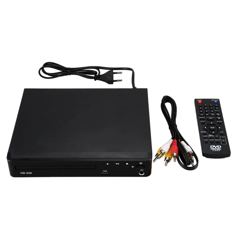 Мини USB RCA HDMI DVD плеер несколько языков OSD DIVX CD RW светодиодный дисплей с Romote