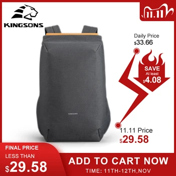 

Kingsons 2020 new waterproof backpacks USB charging school bag anti-theft men and women backpack for laptop travelling mochila