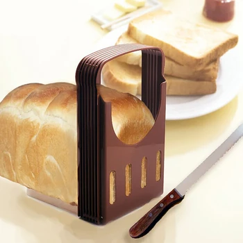 

Bread Slicers Adjustable Bagel Cutter Toast Slicer Bread Loaf Cutter Sandwich Slicing Tool Folding Bread Maker Kitchen Appliance