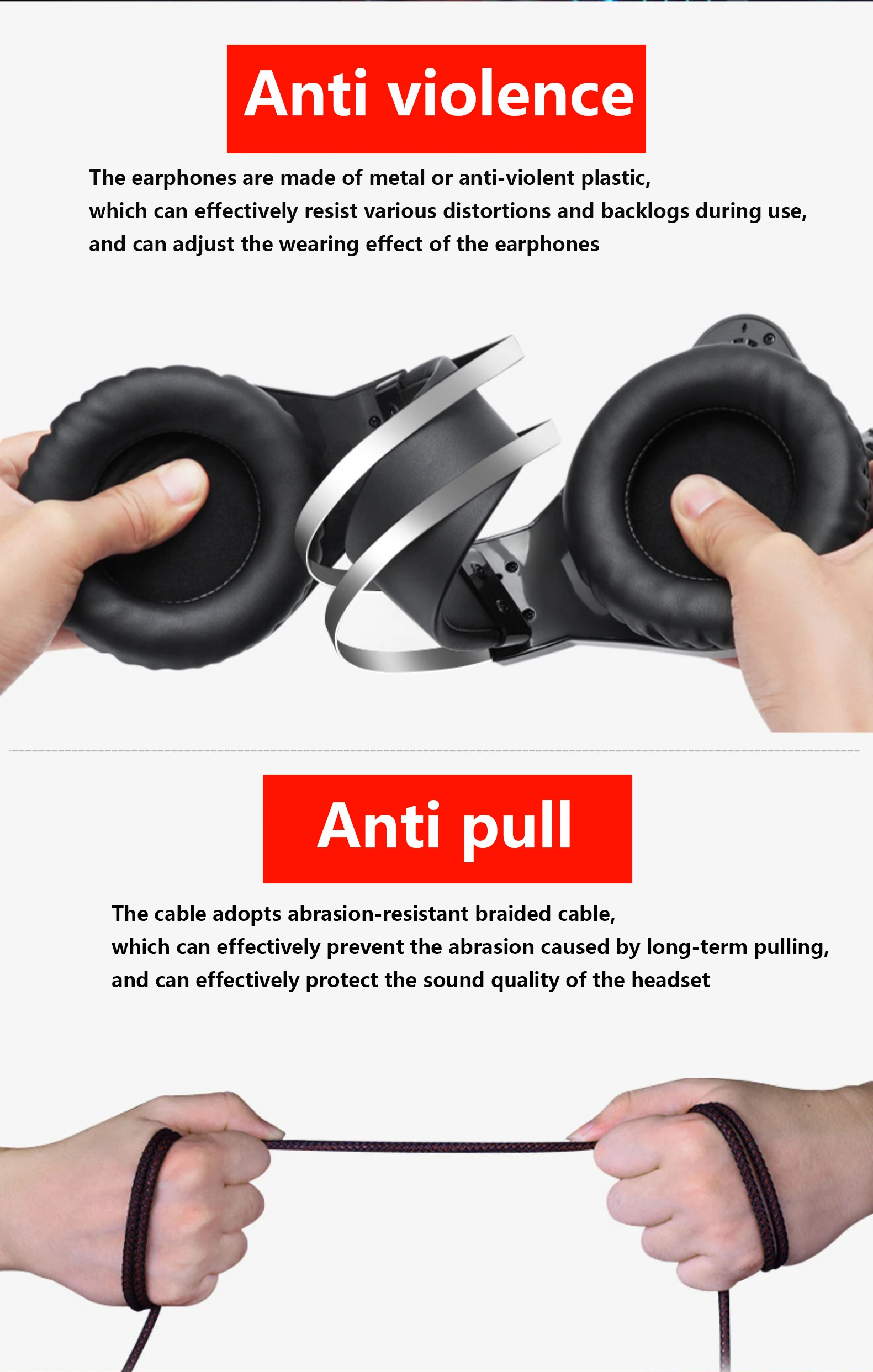 Gaming Headset Headphones Surround Sound Stereo Game Earphones Wired Helmet with HD Microphone For Gamer XBox One PS4 PC Laptop - ANKUX Tech Co., Ltd