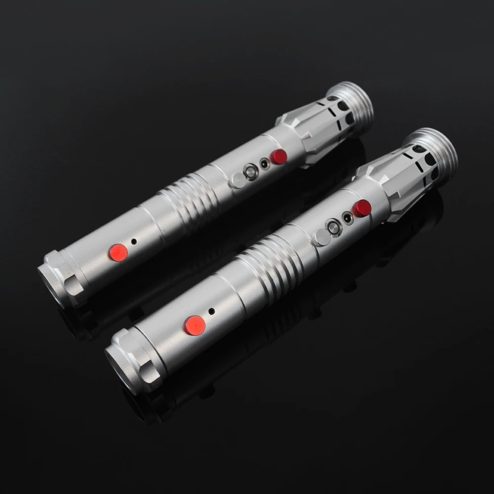 YDDSABER metal hilt heavy dueling Darth Maul double blade lightsaber from star the wars with electronics