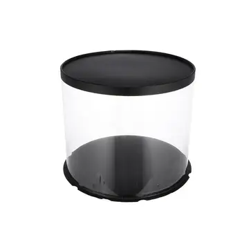 

Plastic Cake Box Round Cake Packaging Boxes Transparent Organizer for Home Dessert Shop (Double-layer) (10inch/8inch/6inch)