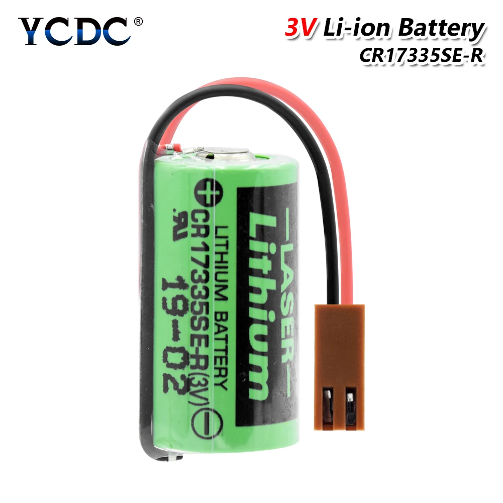 

CR17335SE-R CR17335SE CR17335 17335 3V lithium Battery system FANUC PLC control Li-ion battery plug 1800mAh Industrial Use Cells