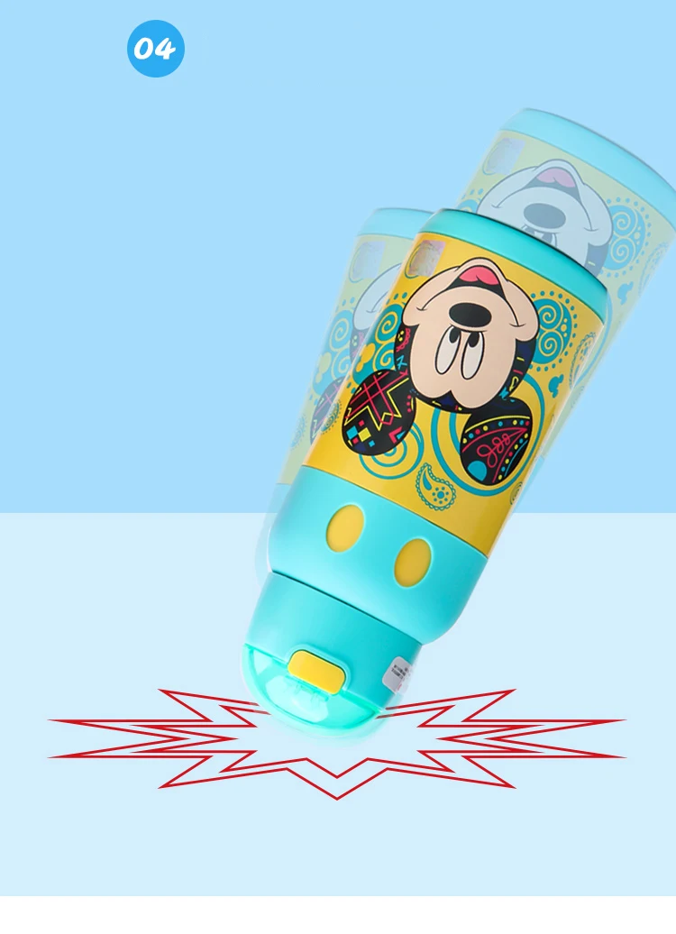 Disney чашка из нержавеющей стали детская дорожная с соломенной двойной изоляцией чашка модная детская чашка
