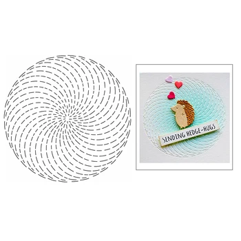 

Spiral Circle Kaleidoscope Background 2020 New Metal Cutting Dies Stencil For Scrapbooking Paper Craft and Card Making No Stamps