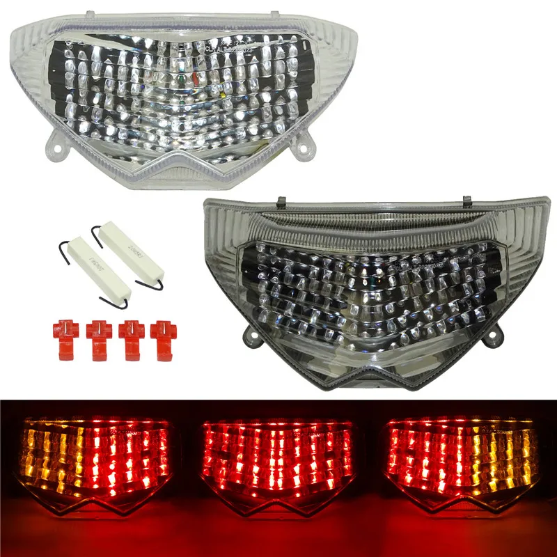 E-mark led integrado taillight traseiro cauda freio sinais de volta luz para para suzuki gsx1250f gsx1250fa gsx 1250 f fa faz 2010-2016