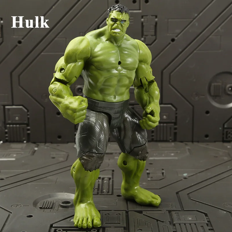 18cm Hulk Action Figures Marvel Avenger Super Heroes Captain America Thor Spiderman Iron Man Doll Kids Christmas Gifts Toys