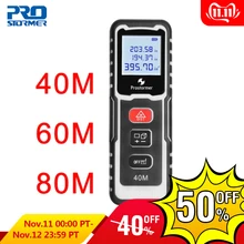 Портативный цифровой лазерный дальномер Prostormer, дальномер, лазерный дальномер, измеритель расстояния, инструмент для тестирования 50 м/60 м/70 м/80 м/100 м