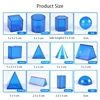 Children 3D Geometric Model Math Toys Transparent Teaching Aids Early Educational Learning Toys For Kids Preschool Volume Shape 6