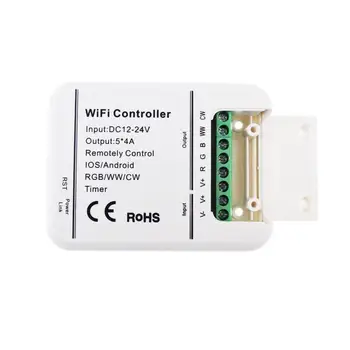 

Wifi LED Controller ISO Android Music Timer Mode 4A 5CH RGB/WW/CW DC12-24V