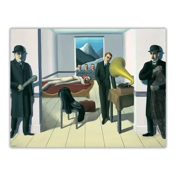 The Menaced Assassin by René Magritte Printed on Canvas 4