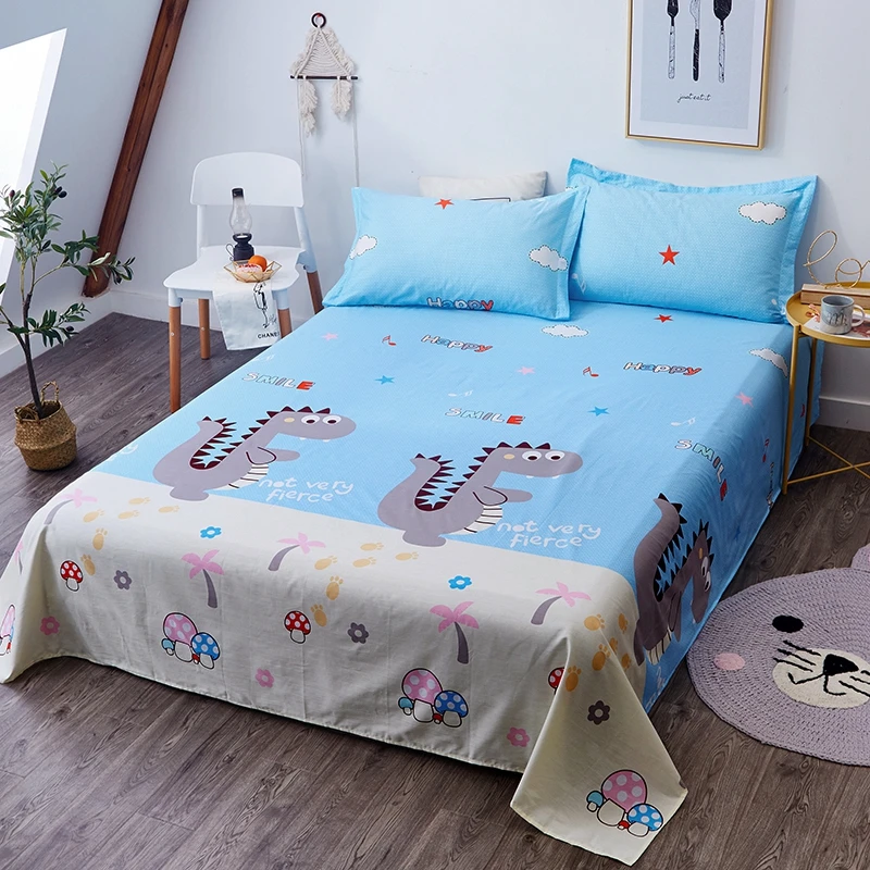 Домашний текстиль Doraemon простыня с принтом с героями мультфильмов, 1 шт. чистый гладкая хлопковая материя 130x230 см/160x230/200x230 см/230x250 см/250x270 см Размеры