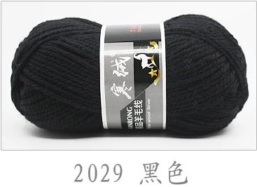 Высокое качество 100 г/шар 125 метров мериносовая шерсть вязаная пряжа для вязания крючком свитер шарф свитер защита окружающей среды - Цвет: 2029   1pc  Y049
