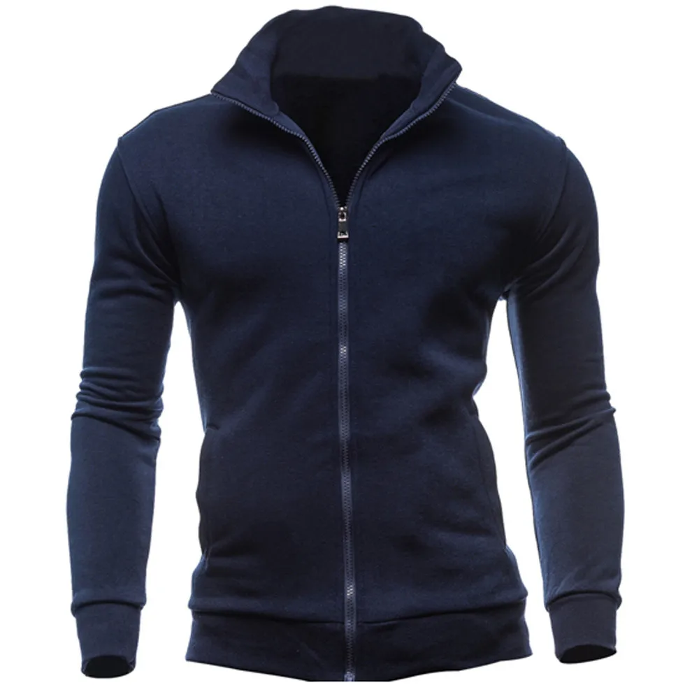 2020 Men's Sweatshirt Clothing Fashion Zip Stand Collar Solid Man Casual Outwear Tracksuits Hoody #Zer 2020 Men's Sweatshirt Clothing Fashion Zip Stand Collar Solid Man Casual Outwear Tracksuits Hoody #Zer